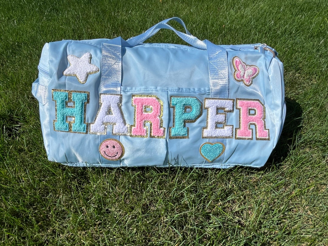 Duffle Bag Kids Custom Duffle Bag Chenille Duffle Personalized Gym Bag