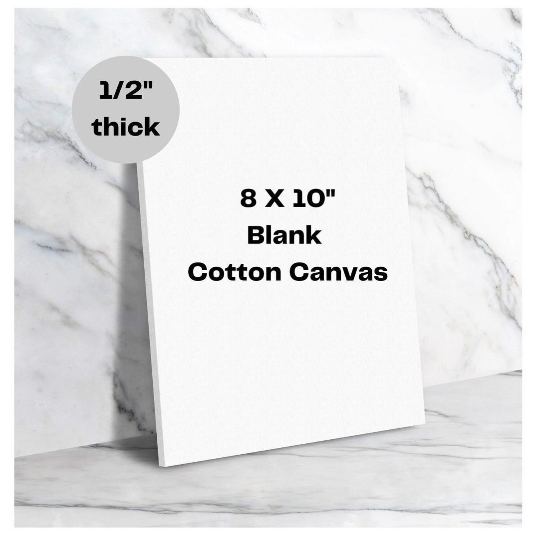 Blank Canvas Board Thick Canvas Board 8x10 Natural Etsy