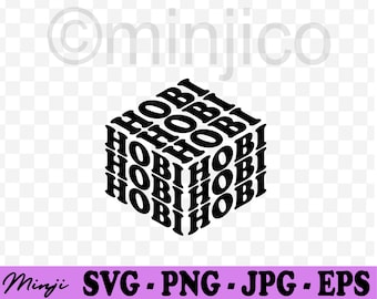 BTS JHOPE Hobi Svg Png Jpg Archivo descargable - Cricut Silhoutte Vector File Digital Instant Download