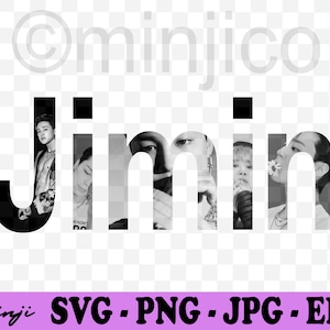 BTS Jimin Svg Png Jpg Downloadable File - Cricut Silhoutte Vector File Digital Instant Download