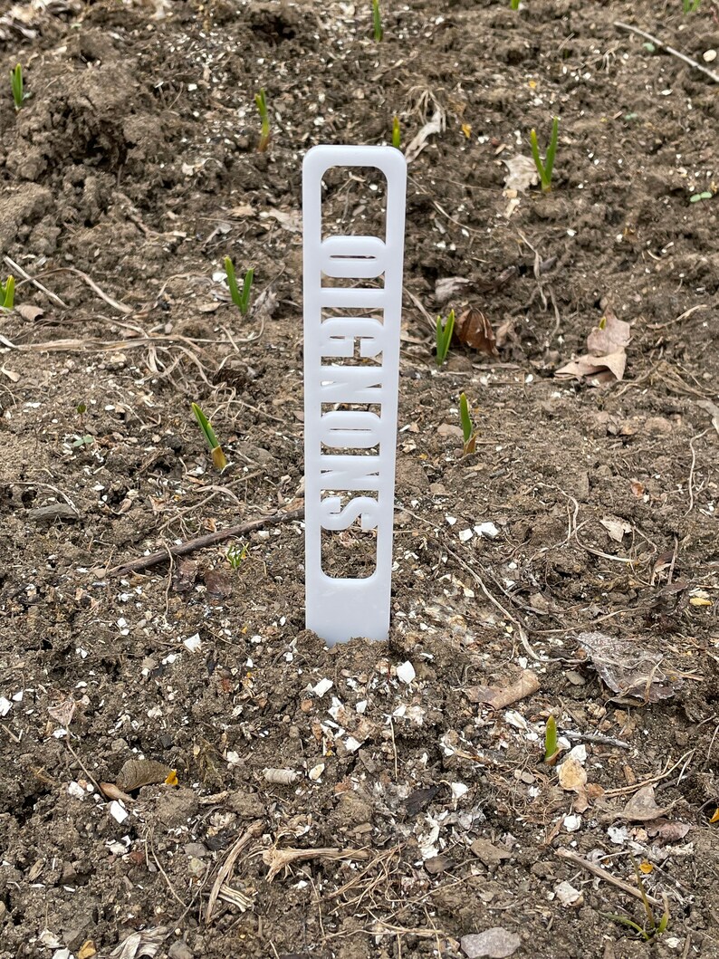 Garden Identification Stake Etsy