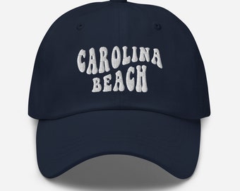 Carolina Beach North Carolina Embroidered Dad Hat Beach Hat Vacation Hats Summer Hat Travel Gifts