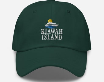 Kiawah Island South Carolina Hat Embroidered Dad Hat Vacation Mode Summer Beach Hat Travel Gift