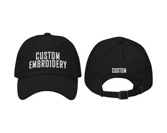 Bestickte Dad-Hut vorne und hinten