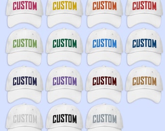 Personalized Custom Airport Code Area Code Zip Code White Embroidered Dad Hat Real Estate Hat City Code Initials Hat Baseball Cap Beach Hat