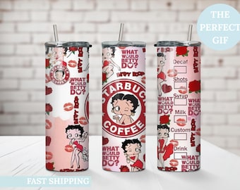 Vaso Betty Boop de 20 oz