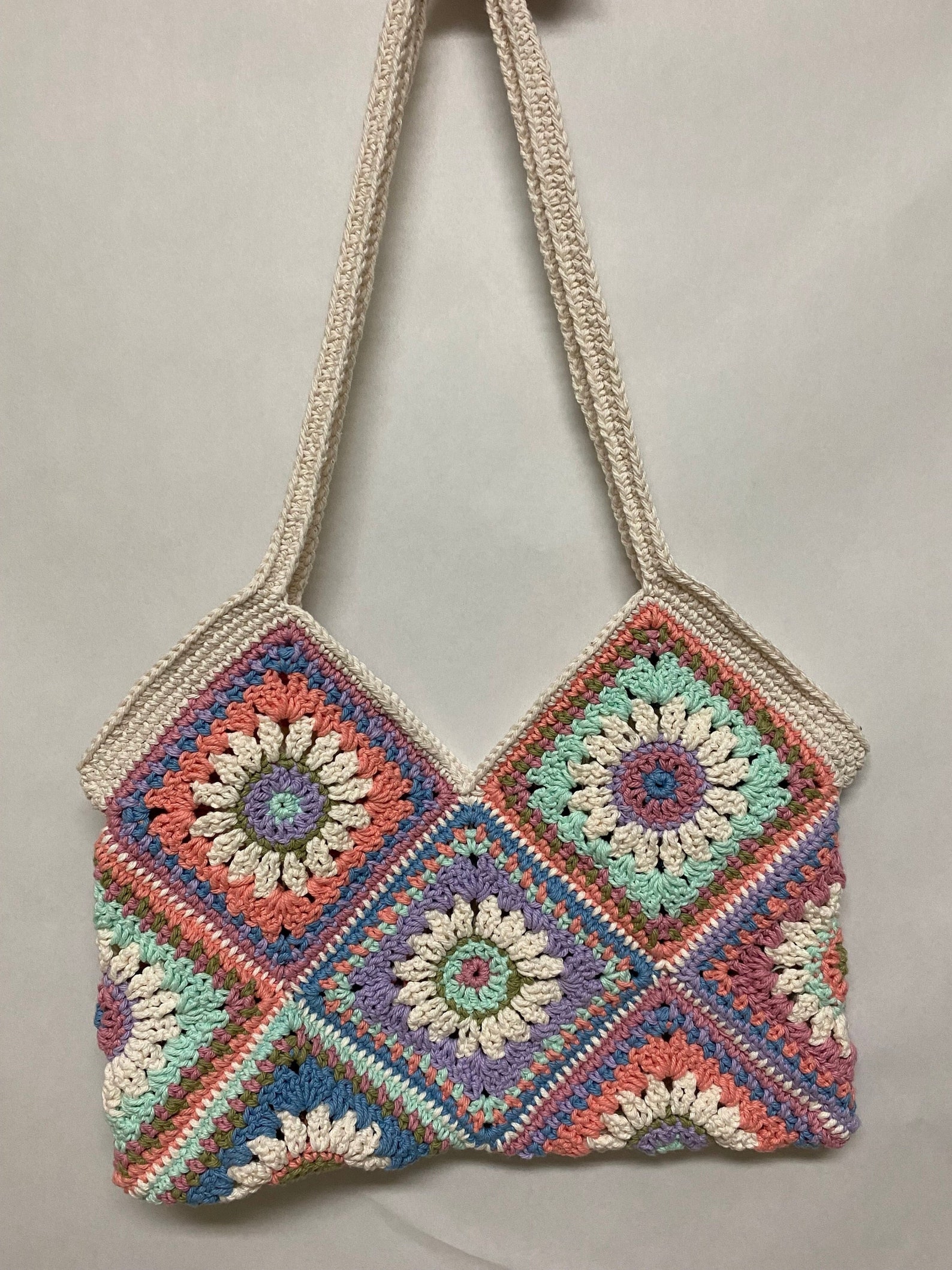 Flower Granny Square Crochet Bag Crochet Bag PATTERN - Etsy