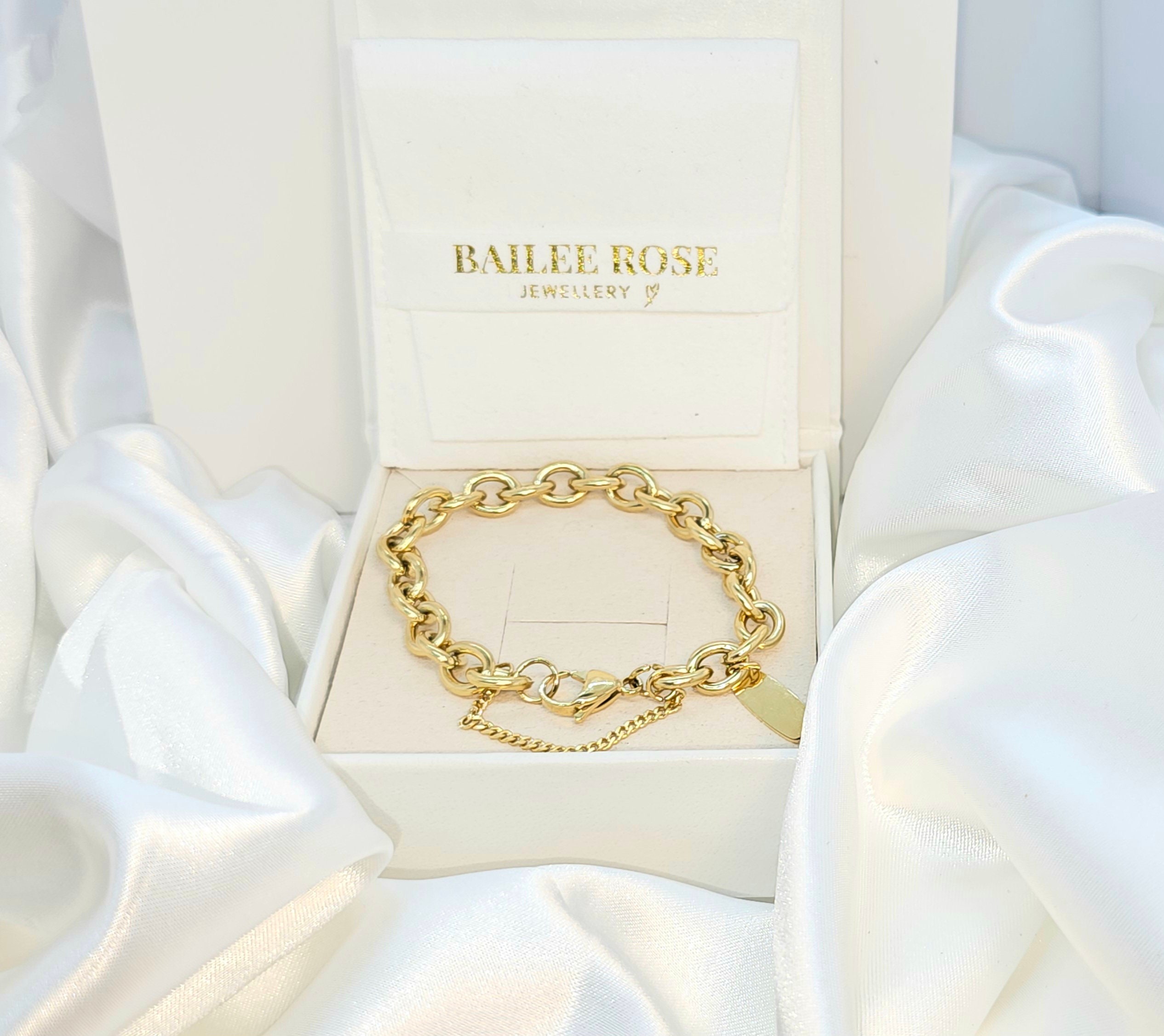 The Aurelia, Gold Bracelet, Chunky Link Bracelet, Gold