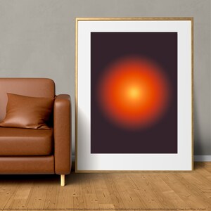 LUMEN8NL CÍRCULO Colorido arte minimalista brillante-naranja-marrón otoño Póster de gran tamaño digital jpg descargar