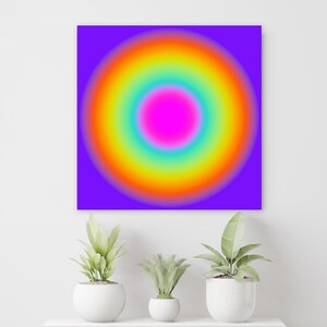 LUMEN8NL CIRCLE Gradient Aura Poster arco iris de gran tamaño jpg descargar