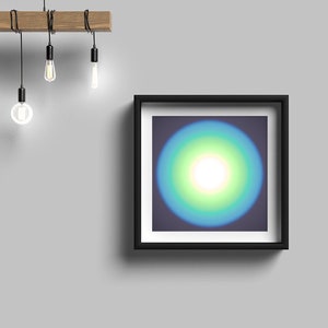 LUMEN8 Colorful minimal art GREEN-GREY-BLUE large size digital jpg download