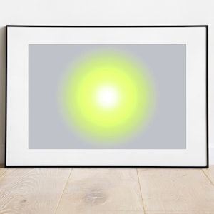 LUMEN8NL CIRCLE Gradient Aura Poster lime-yellow-grey large size digital jpg download