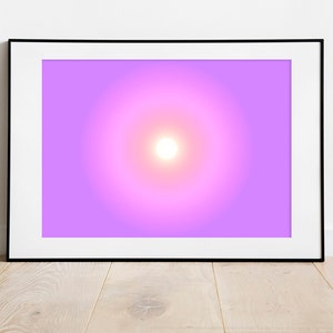 LUMEN8NL CIRCLE Gradient Aura Poster púrpura-salmón-rosa tamaño grande digital jpg descargar