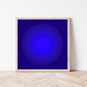 LUMEN8NL CIRCLE Gradient Aura Poster indigo-blue chakra gran tamaño digital jpg descargar