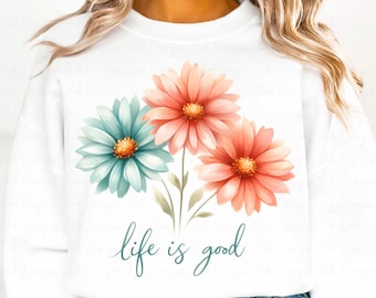 Preppy Daisy T-Shirt Design (Digital Download