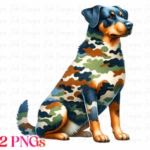 USA Camo German Shorthaired Pointer PNG: Hunting Dog Digital Download