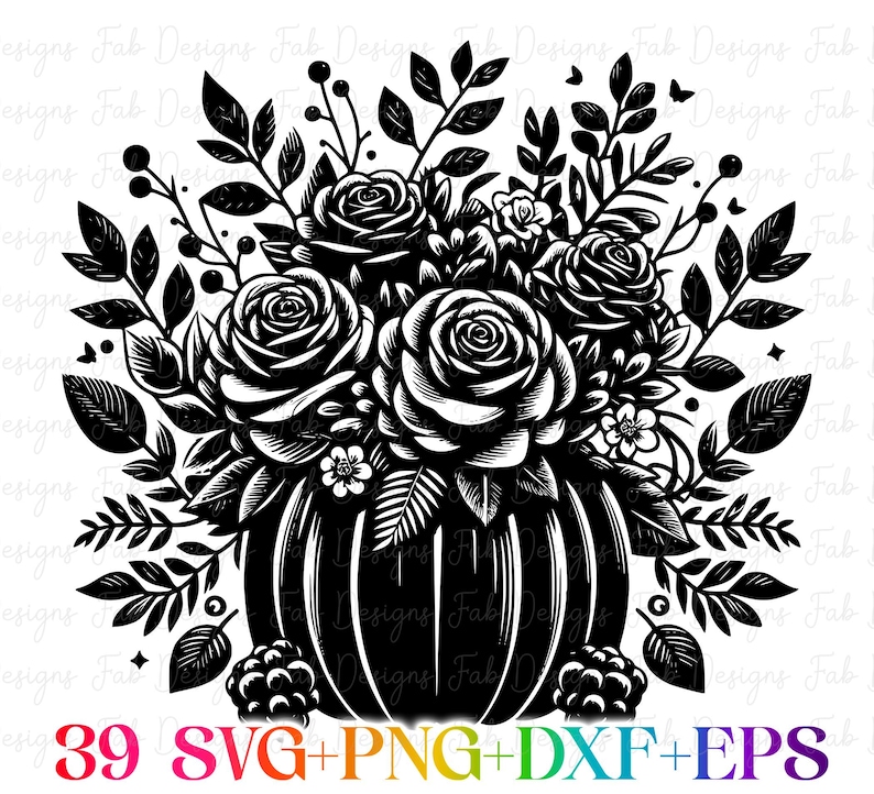 39 Halloween pumpa SVG-paket, Halloween svg, Thanksgiving, höst svg, png, svg-filer för Cricut, silhuett, sublimeringsdesign nedladdningar bild 7