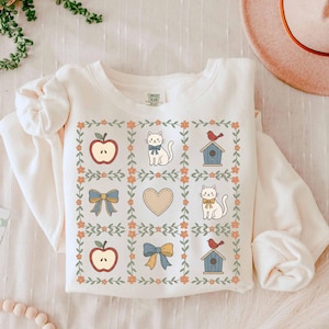 Vintage-inspirerad png-design. 90-talsinspirerad. Mormors kärna png. Secondhanddekor png. Mormorströja. Endast digital nedladdning.