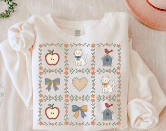 Vintage inspired png design. 90s inspired. Grandma core png. Thrifted decor png. Granny sweater. Digital download only.