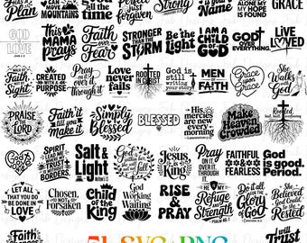 51 Christian SVG PNG Bundle, Religious Svg Bundle, Motivational Quotes Svg Bundle, Bible Verse Svg, Coffee Mug Svg, Jesus Svg, God Svg Png