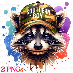 Southern Boy Hunting PNG: Camouflage T-Shirt Design (Digital Download)