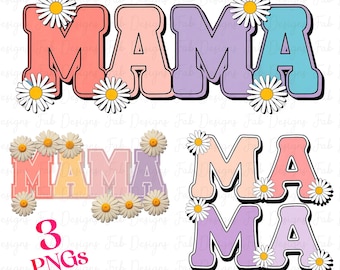 4 mamás florales png, mamá flor png, coqueta mamá lazo png, mamá floral, mamá maravillosa png día de la madre png regalo para mamá png idea de camiseta popular