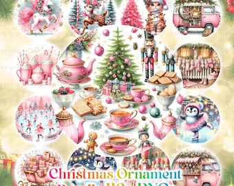 Christmas Ornament PNG Bundle: 3D Sublimation Designs (Digital Download)