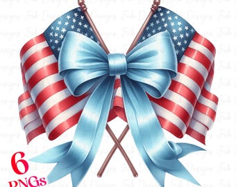 6 Coquette USA png,4th Of July Png, America png, American Girly Png, America PNG, country july png, 4th of July png, Fourth Of July PNG