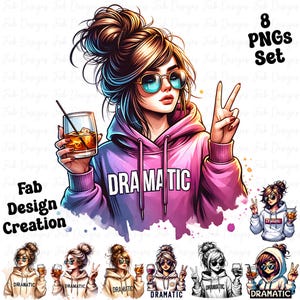 Dramatisches Mädchen T-Shirt PNG Shirt Sarkasmus PNG Ärmel Png Lustiges Erwachsenen-Shirt Design Haltung Png Snarky Png sarkastische Sprüche Sublimation Shirt