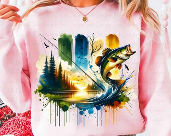 Christian Fishing PNG: Bass Fishers of Men-ontwerp (digitale download)