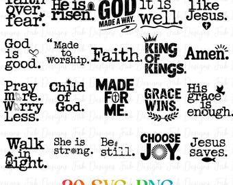 20 christliches SVG-PNG-Bundle, religiöses SVG-Bundle, Motivationszitate-Svg-Bundle, Bibel-Vers-Svg, Kaffeebecher-Svg, Jesus-Svg, Gott-Svg-Png