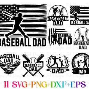 11 野球パパ SVG 野球パパ PNG 野球クリップアート 野球パパ シャツデザイン 車用デカール png svg eps dfx jpeg デジタルファイル 即時ダウンロード