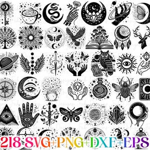 218 Mysticism HALLOWEEN SVG, Halloween Svg Bundle, Halloween Cut Files For Cricut, Halloween Clipart, Halloween Png Bundle, halloween svg