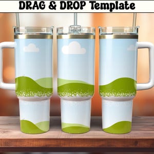 Distressed 40oz Tumbler Template, Tumbler Sublimation Canva template, 40oz Tumbler Wrap Template, Drag & Drop Canva Tumbler template,