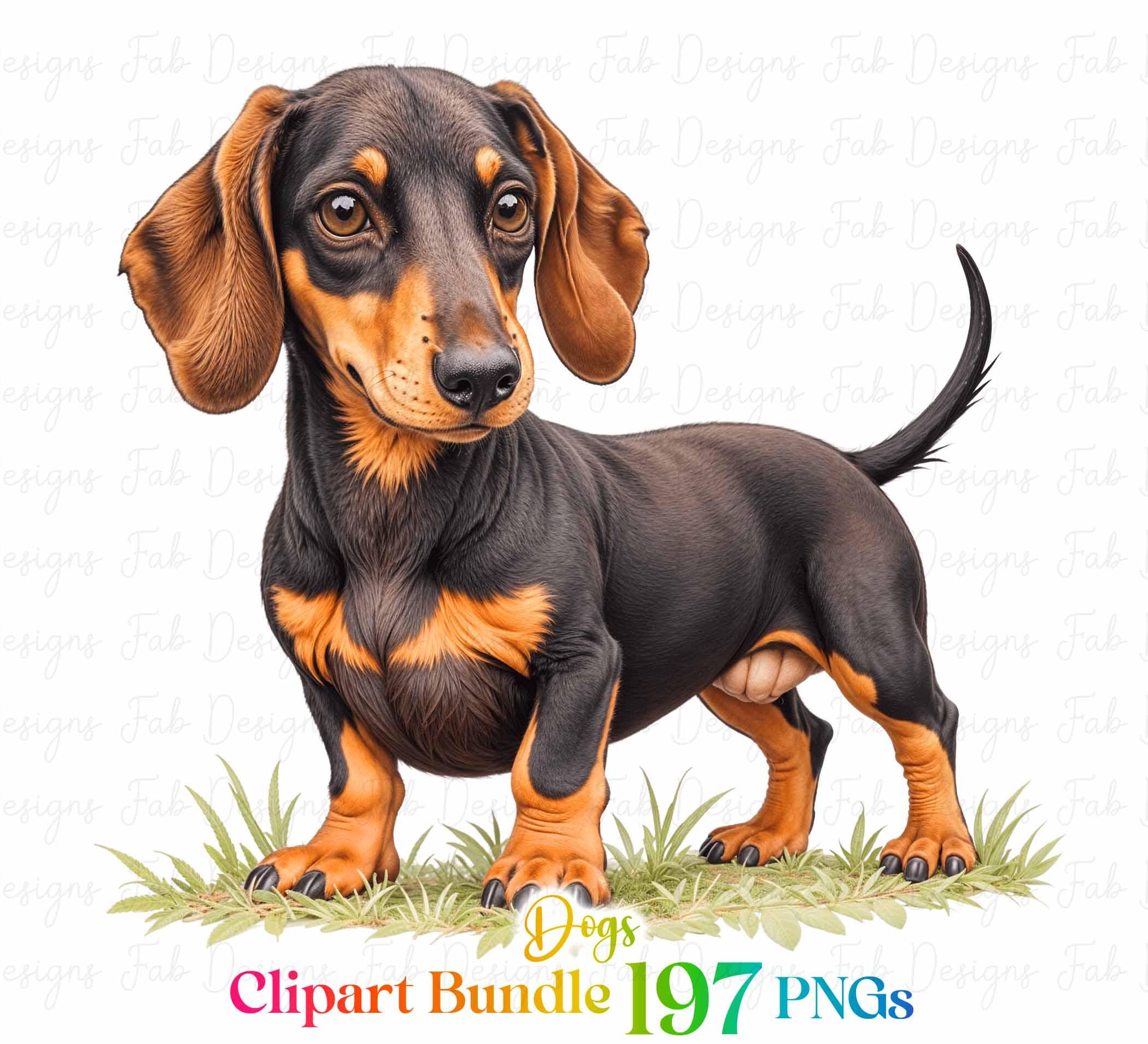 197 Cute Dogs Clipart Bundle, Dog Breeds PNG, Cute Puppy PNG, Cartoon ...