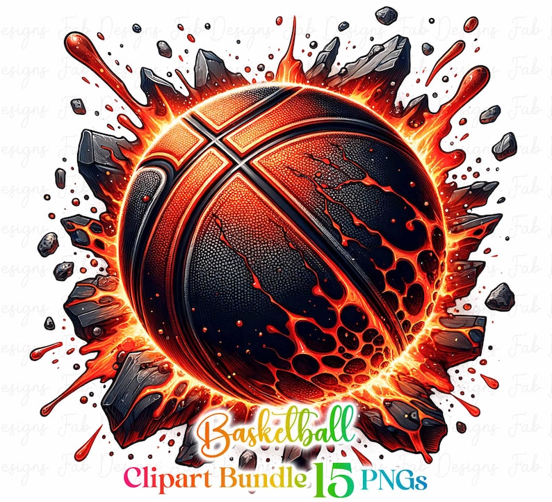 Watercolor Basketball Clipart PNG: Sports Sublimation (digital Download ...