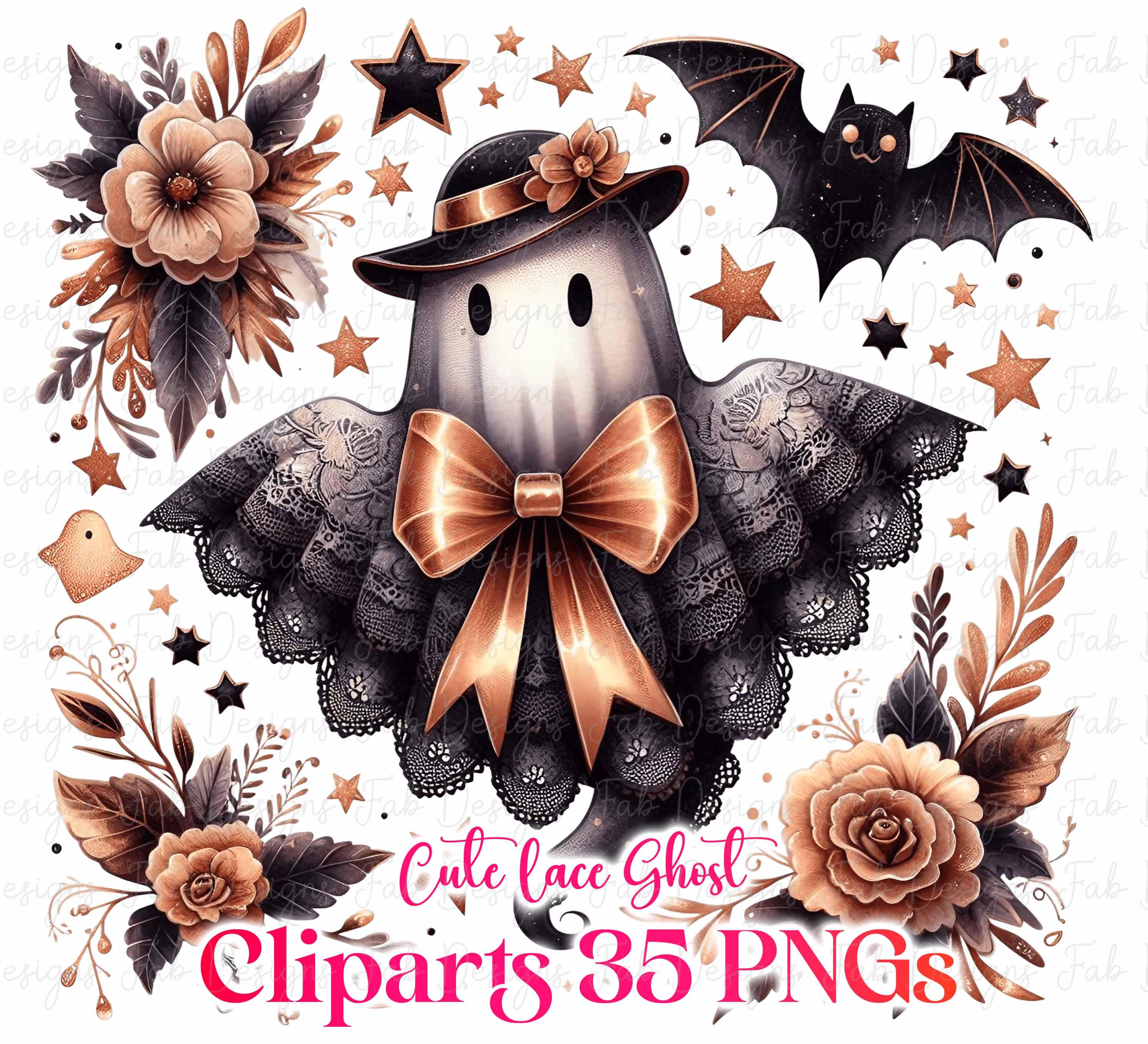 35 Cute Lace Ghost Png, Boo in Boojee, Halloween Boo Lace Bow Png ...