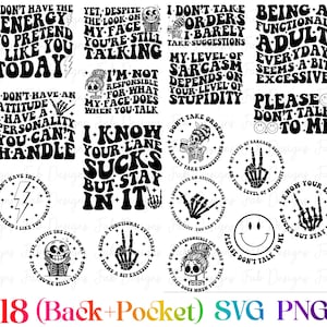 Snarky Skull Sarcastic SVG Bundle: Adult Humor Designs (Digital Download)