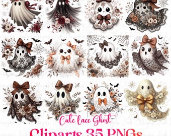 35 Cute Lace Ghost Png, Boo In Boojee, Halloween Boo Lace Bow Png, Halloween PNG, Boo Ghost Shirt Png, Cute Boo Halloween Sublimation Design