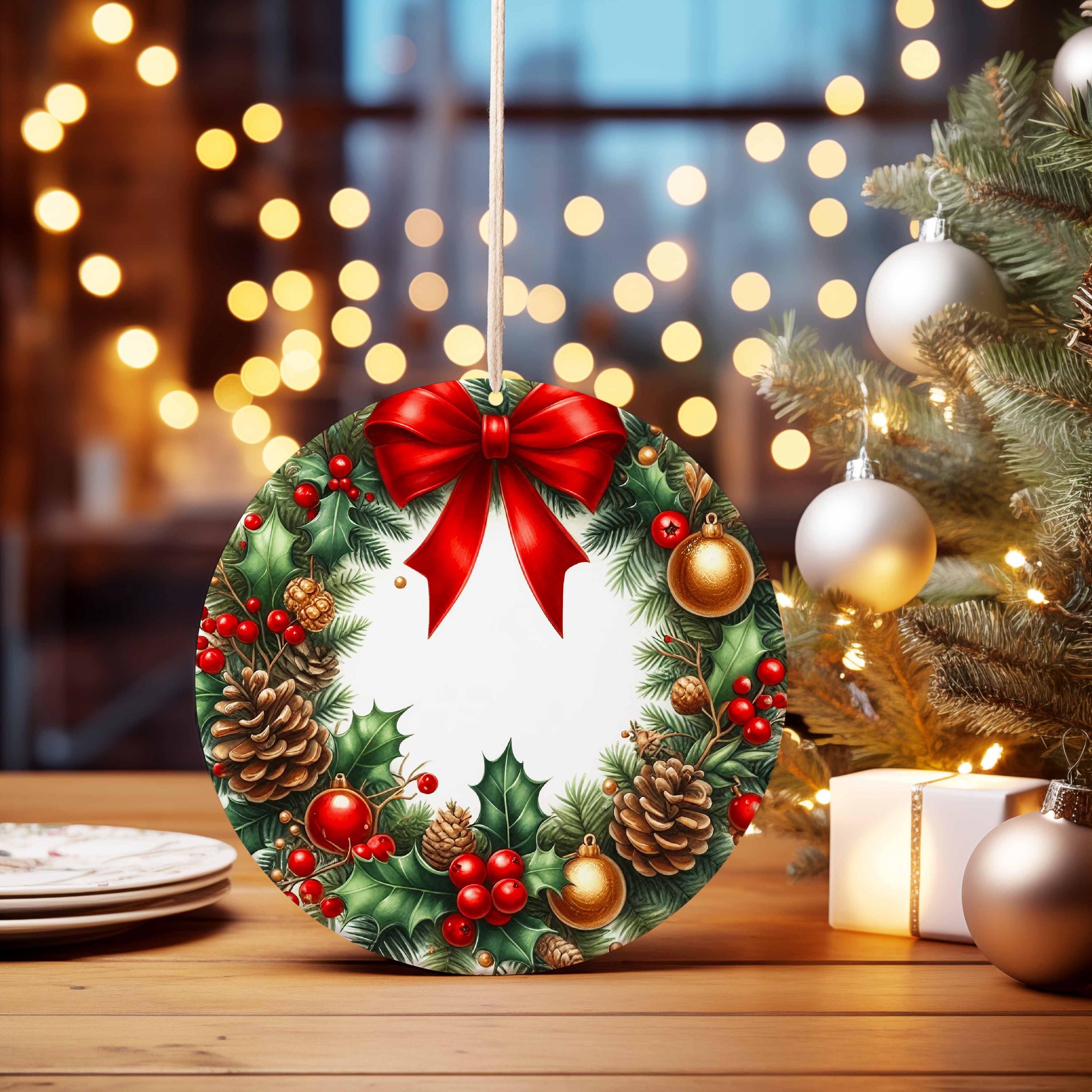 丸型クリスマスオーナメント PNG バンドル: 昇華デザイン 丸型クリスマスオーナメント PNG バンドル: 昇華デザイン