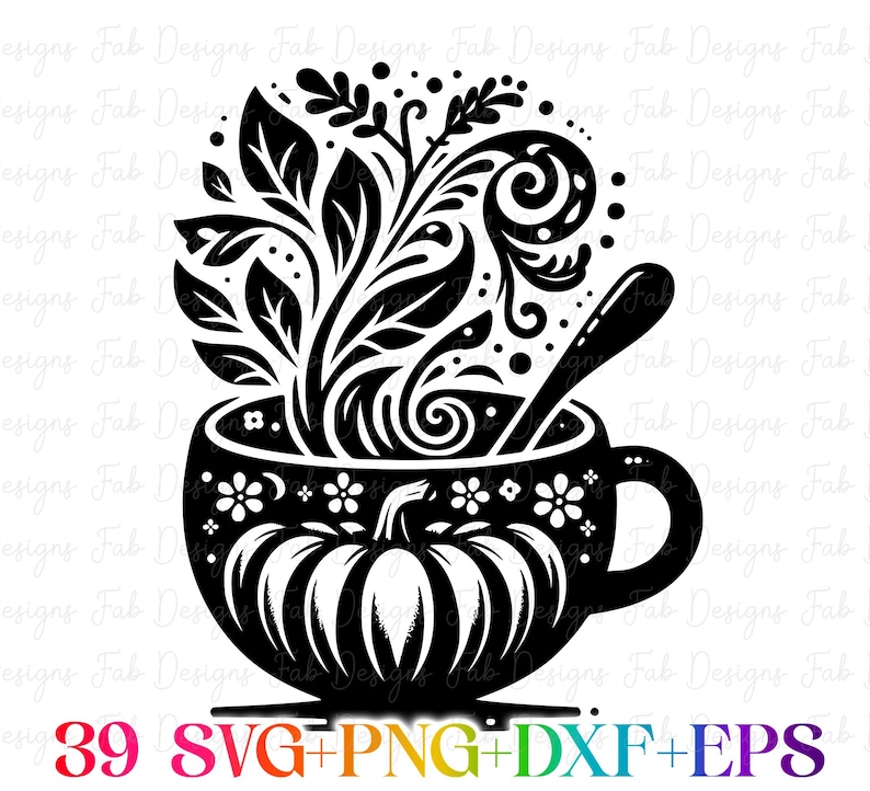 39 Halloween pumpa SVG-paket, Halloween svg, Thanksgiving, höst svg, png, svg-filer för Cricut, silhuett, sublimeringsdesign nedladdningar bild 2