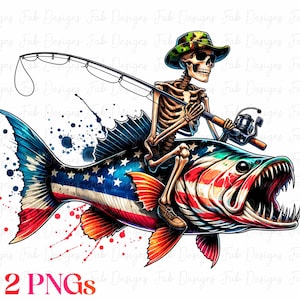 USA Fish Label PNG: Bass Angler Camo Design (Digital Download)