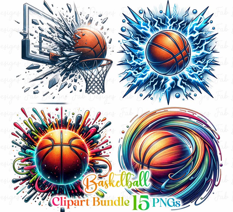 Watercolor Basketball Clipart PNG: Sports Sublimation (digital Download ...