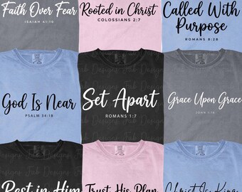 Christian PNG Bundle, Bible Verse Png, Faith Quote Png, Religious Scripture Png, Minimal Jesus Design, Blessed Grace Pray Believe Hope Png