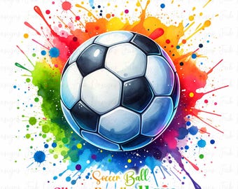 11 Watercolor football Clipart, soccer clipart, Clipart bundle, commercial use, digital download, instant download, football clipart png