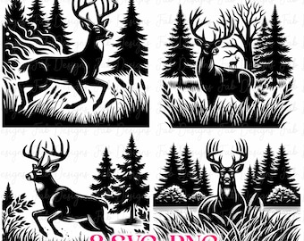 8 Big Buck, SVG PNG JPG, Jeleń, Projekt Jelenia Jelenia, Sztuka Jelenia, Sublimacja, Polowanie na Jelenia, Jeleń, Wydruk, Jeleń wirginijski, Poroże Jelenia