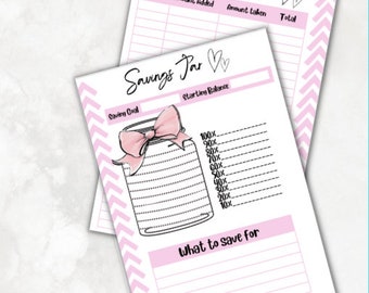 A4 & A5 INSTANT DOWNLOAD Printable Savings Tracker |
