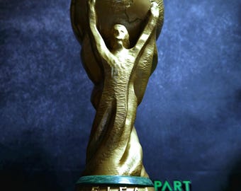 Lifesize 3D Printed & Hand-Painted World Cup Trophy Replica – A Masterpiece for Football Fans!
