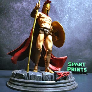 The Ultimate 300 Spartan King Leonidas Sculpture – 3D Printed Masterpiece