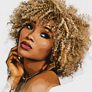 Custom Digital Portrait Painting: Personalized Photo to Art (Digital Download)